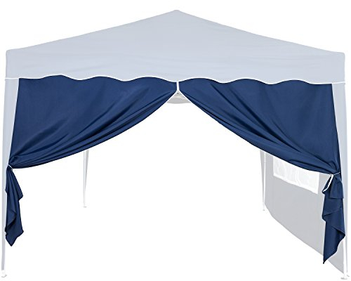 INSTENT® Basic Seitenwand/Seitenteil für Pavillon 3x3m mit Fenster oder Reißverschluss, wasserabweisend und atmungsaktiv, Farbwahl, für Festzelt, Partyzelt
