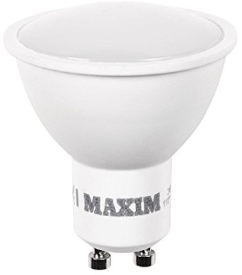 kenable [10 Pack] Maxim LED 5W (50 Watts) Warm White GU10 Lamp Light Bulb, 009776