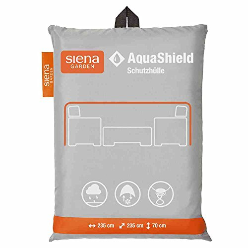 Siena Garden AquaShield Loungeschutzhülle, silber-grau, mit Active Air System, 235x235x70cm