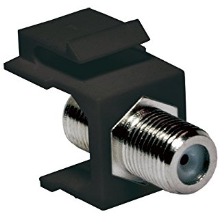 Faconet® Keystone Verbinder F-Buchse > F-Buchse, 75 Ohm SAT Antennen Anschluss zum Einbau in Keystone Pannels oder Anschlussdosen. (5 Stück)