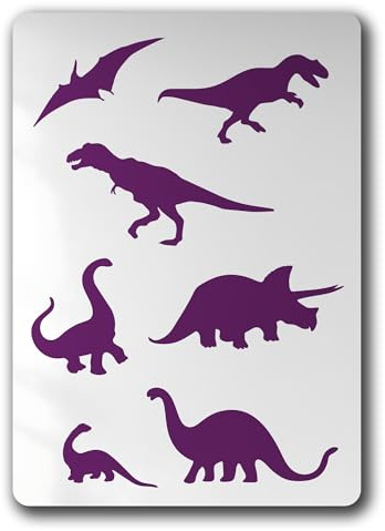 Schablone Dinosaurier T-Rex 7 Saurier - BA08