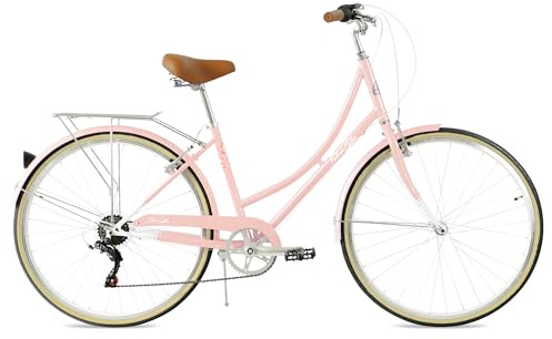 FabricBike Step City Damenfahrrad Amsterdam 28 Zoll Komfort Bike 7 Gang Hollandrad im Retro-Design