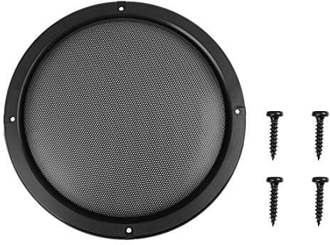 X AUTOHAUX Black Plastic 8 Mesh Grill Cover Car Speaker Subwoofer Protector