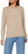 VILA CLOTHES Viril O-Neck L/S Knit Top-Noos Suéter pulóver, Melange Natural, XL para Mujer