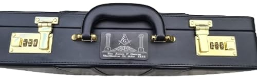 MASONIC REGALIA BRIEFCASE ID PLATE PLAQUE PERSONALISED GIFT AND COMES WITH A FREE KEYRING