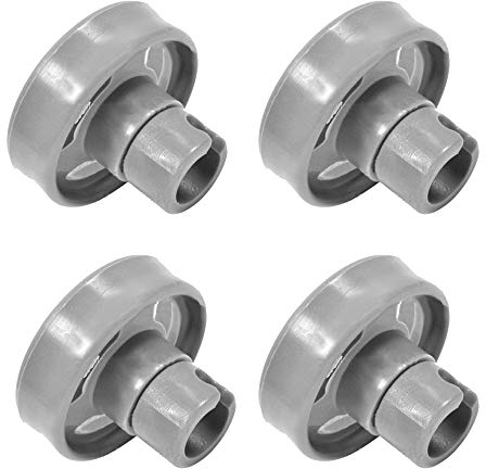 4x Dishwasher Lower Basket Wheels,Universal Bottom Basket Rollers & Axles Pin Replacement for Hotpoint/Candy/Ariston/Creda/Fisher & Paykel/Haier/Smeg/Kenwood/Indesit/Hoover Dishwasher