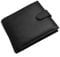 ODS:UK Mens RFID Blocking Safe Soft Leather Tri Fold Wallet Card Slots Id Window and Coin Pocket (Carbon Black)