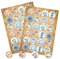 Maritime Aufkleber, 48er Set: Sticker mit Muscheln, Anker, Möwe & Leuchtturm, Spruchaufkleber, Deko Sommer, Meer & Strand, Maritim, Dekoration für Karten, Geschenke & Party, Dekosticker Klein, Ø 4 cm