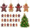 ilauke 20 Gingerbread Lebkuchenmänner Weihnachtsschmuck für Weihnachtsbaum