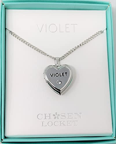 Mulberry Studios VIOLET Named Chosen Lockets/Pendants With Picture Holder Presented Beautifully By Sterling Effectz