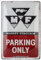 Nostalgic-Art Retro Blechschild, 20 x 30 cm, Massey Ferguson – Parking Only – Geschenk-Idee für Traktor-Fans, Original Lizenzprodukt (OLP), aus Metall, Vintage Design, Blechschilder Sprüche