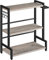 HOOBRO Étagère à Épices, Porte-épices avec 3 Crochets, Organisateur de Cuisine à 3 Niveaux, Range-épices avec Porte-Couteaux, Pieds Réglables, pour Salle à Manger, Grège et Noir, EBG01TL01