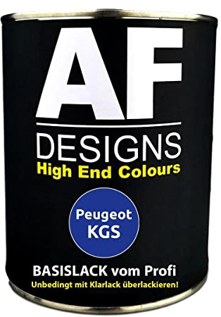 1L für Peugeot KGS Bleu Ipanema Metallic Spritzfertig | 1L Autolack für Peugeot KGS Bleu Ipanema Metallic