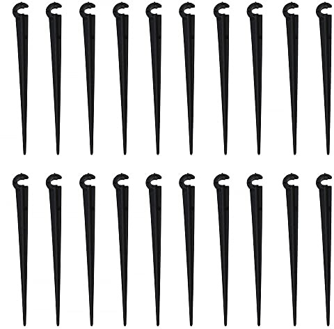 Lot de 200 piquets de fixation au sol pour tuyau d'arrosage et tuyau d'arrosage en forme de C
