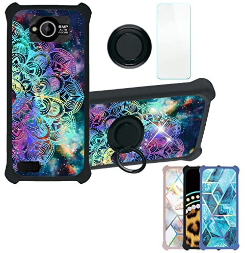 Aroepurt Cover per brondi Amico Smartphone 4G Custodia Comaptibile con brondi Amico Smartphone 4G Case Custodia Cover Supporto Premium in PU BF83 Blue