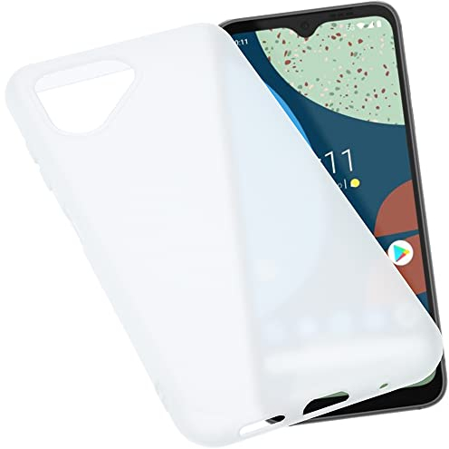 foto-kontor Hülle kompatibel mit Fairphone 4 Schutzhülle transparent weiß Tasche Gummi TPU Handy Schutz Handytasche Handyhülle Smartphone Case Kantenschutz Eckenschutz