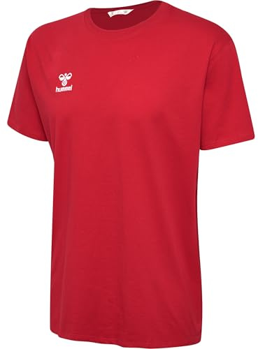 hummel GO 2.0 Cotton T-Shirt Herren, 100% Bio-Baumwolle Qualität, Bequeme Passform, Stretch-Jersey S