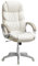 SONGMICS, Gaming, Desk, Executive Office Chair, Ergonomic Design, Swivel Castors, Adjustable Height, Armrests, Cream White OBG024W11, 27.6 D x 27.6 W x (45.7-49.6 H)