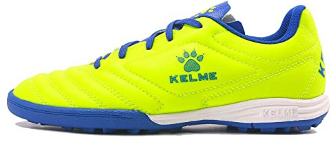 Football Boots Men's Breathable Turf Trainers Outdoor Cleats Athletics Sneakers Teens Professional Wear-Resistence Soccer Shoes Non-Slip AYellow UK 10