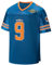 kioken Waterboy Jersey Bobby Boucher #9 Adam Sandler Mud Dogs Bourbon Bowl Fußballtrikots, Blau, 3X-Groß