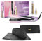 Demeliss, Coffret DREAMS EDITION, Lisseur Vapeur Titanium Candy Rose/Violet + Soin Kera-Protein 100ml + Elixir de Brillance 50ml + Tapis trousse thermorésistante