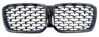 DECI Auto Front Kühlergrille für BMW X3 X4 G01 G02 2022 2023,Front Nieren Kühlergrill Front stoßstange Gitter Waben Grill Dauerhaft,A/None Hole