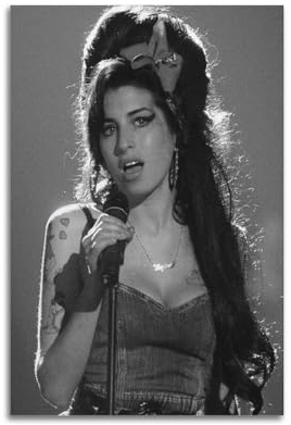 VZRSQZK Amy Winehouse Sänger-Poster, dekoratives Gemälde, Leinwand, Wandposter und Kunstdruck, modernes Familienschlafzimmer-Dekor-Poster, 20 x 30 cm
