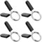 4 Pcs Spring Collar Clips, 25mm/1 Weight Clips for Olympic Bars, Dumbbell Barbell Clamps Collars, Dumbbell Lock Clips, Barbell Clips Collars for Weightlifting Gym Fitness Olympic Weight Bar Clips
