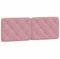 vidaXL Cuscino Testiera Rosa 120 cm in Velluto