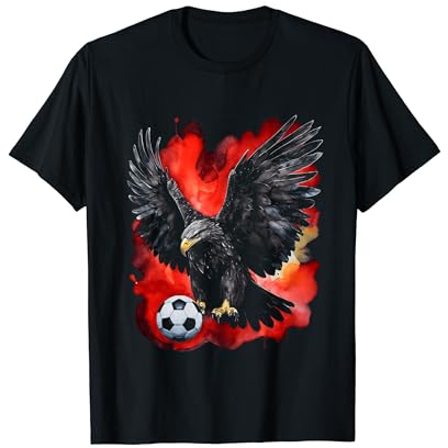Adler Fußball Bunt Albanien Tier Aufdruck Design Print T-Shirt