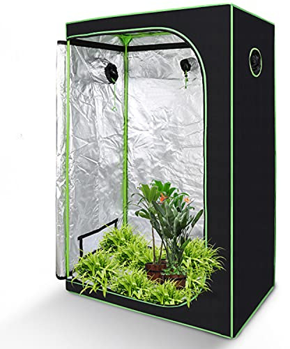 ISOISL Growzelt, 120x60x80cm Grow Tent, 600D Oxford Grow Schrank, Lichtdicht und Wasserdicht Growschrank für Homegrowing, Indoor-AnbauBlumen klein Tomaten Hydro