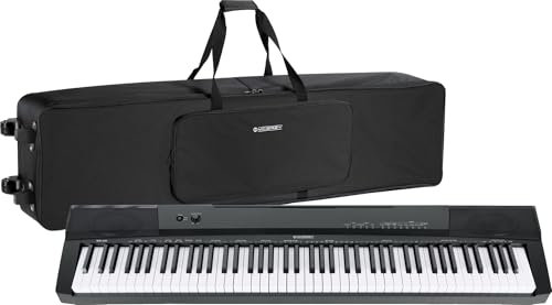 McGrey BS-88 Keyboard Trolly Set - Einsteiger-Keyboard in Stagepiano-Optik mit 88 Tasten - 146 Klänge - Split-, Dual- und Twinova-Funktion - inklusive Sustain-Pedal - schwarz