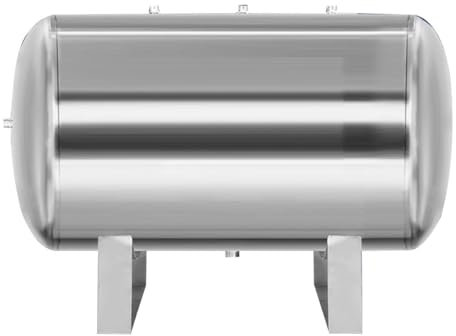YJEUZCD Rostfrei Horizontal Wasser Druck Tank, Haus Garten Tanks Für Brunnenpumpe Wasser-Systeme, Wasser Versorgung Blase Behälter Mit Montagesatz(19.6x37.4in(200L/52.8Gal))