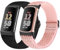 Bcuckood 2 Stück elastische Nylon Armband kompatibel mit Fitbit Charge 6/Fitbit Charge 5, verstellbares, atmungsaktives Ersatz-Stretch-Nylon-Schlaufen armband, Sportarmband für Damen und Herren