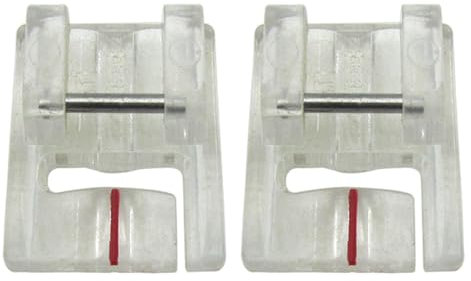 SERMALOER 2 Stück #820531096 Kunststoff-Doppelschweißfuß zum Aufstecken, kompatibel mit Pfaff Hobby 4250, Hobby 4260, Select 2.0, Select 2.2