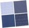 VILLCASE 7St Stoff zum Nähen selber Machen bastel Materialien Pillowcases Baumwollstoff Baumwollmaterial Quiltstoffbündel Leinenstoff Stickfilz Patchworkstoff geköpertes Baumwolltuch Navy