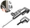 105° 1/4 Inch Right Angle Drill Adapter, 2 Pieces 105 Degree Right Angle Drill Driver, Drill Adaptor, Right Angle Drill Attachment Kit, with Magnetic Drill Bit Holder for Narrow Work Space