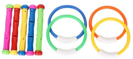 UPKOCH Juguetes De Piscina Divertidos Palos De Buceo De Anillos De Juguetes De Hogar