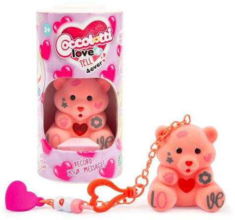 Coccolotti, Ourson intéractif Love & Tell 4 Ever, Effets sonores et Lumineux, Modèle Magic, pour Les Enfants dès 3 Ans, CCL444