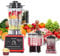 3-EN-1 Blender Mixeur, 9500W Robot Cuisine Multifonctions, Moulin à café, Bol Mélangeur 3L, Cruche 1.5L, Tasse 500ml, sans BPA, pour le jus, le smoothie, le milkshake et le lait de soja