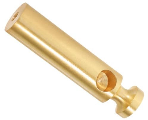 UKCOCO 1 Stück Zaunspaltenzubehör Kleine Leitplankenanschlüsse Anschlüsse für Weinschränke Metallmöbel Spindeln Pfostenendkappe Innenmöbelgeländerstecker Pfostenkappen Messing Golden