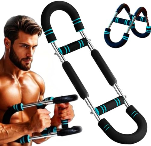 Twister Armtrainer, U-Shaker Twister Armtrainer, Verstellbarer Brust-Expander,Tragbarer Muskelkraftverstärker mit Drehstab für Brust,Schulter,Unterarm,Bizeps und Armformt den