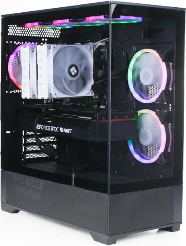 XUM Vista Gaming PC: Intel Core i9-12900K CPU, RTX 4080 16GB GPU, 32GB DDR4 RAM, 1TB NVMe SSD, 850W PSU, Bronze, aRGB, WiFi 5, Windows 11 Home, Entry Level, Black Case