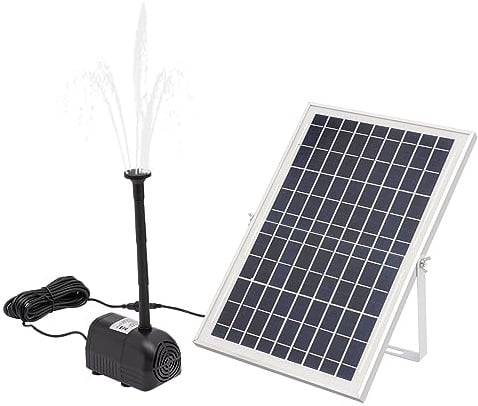 LANNADD Solar Teichpumpe Solar Wasserpumpe für Außen 10W Solarpumpe Teich, Solarpumpe für Brunnen Solar Garten Brunnen für Garten Teich Vogelbad, Outdoor Wasserspiel