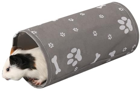 Meerschweinchen Tunnel, Wasserdichtes Hamsterversteck, Kleine Spielhöhle Spieltunnel für Haustiere mit Haken für Hamster, Meerschweinchen