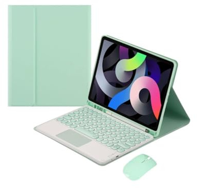 Custodia con tastiera e touchpad per Samsung Galaxy Tab S10 Lite 10,9 pollici (modello SM-X400/X406B) 2025, tastiera Bluetooth staccabile e mouse wireless, con porta penna