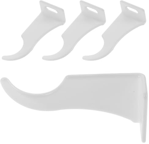 jojofuny 4 pièces Lot de Crochets Réutilisables pour Radiateur Support Robuste pour Fixation et Suspension de Radiateurs Lourds Compatible Modèles Divers Installation Facile sans Outils