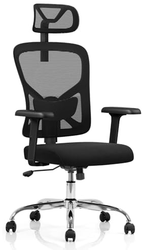 Sitleva YW-1A Chefsessel Ergonomisch - Bürostuhl Netz für Homeoffice | Premium Schreibtischstuhl Ergonomisch und Chefsessel. Ein buro stuhl bequem als idealer Office Chair Ergonomic.