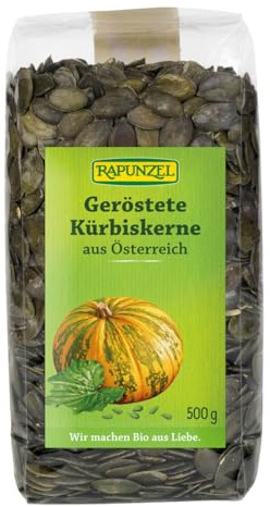 Rapunzel Kürbiskerne geröstet, 1er Pack (1 x 500 g) - Bio
