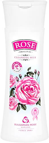 Natural Cleansing Milk with Rose Oil, Rose Water & Vitamin B5, 240 ml by Rose Damascena